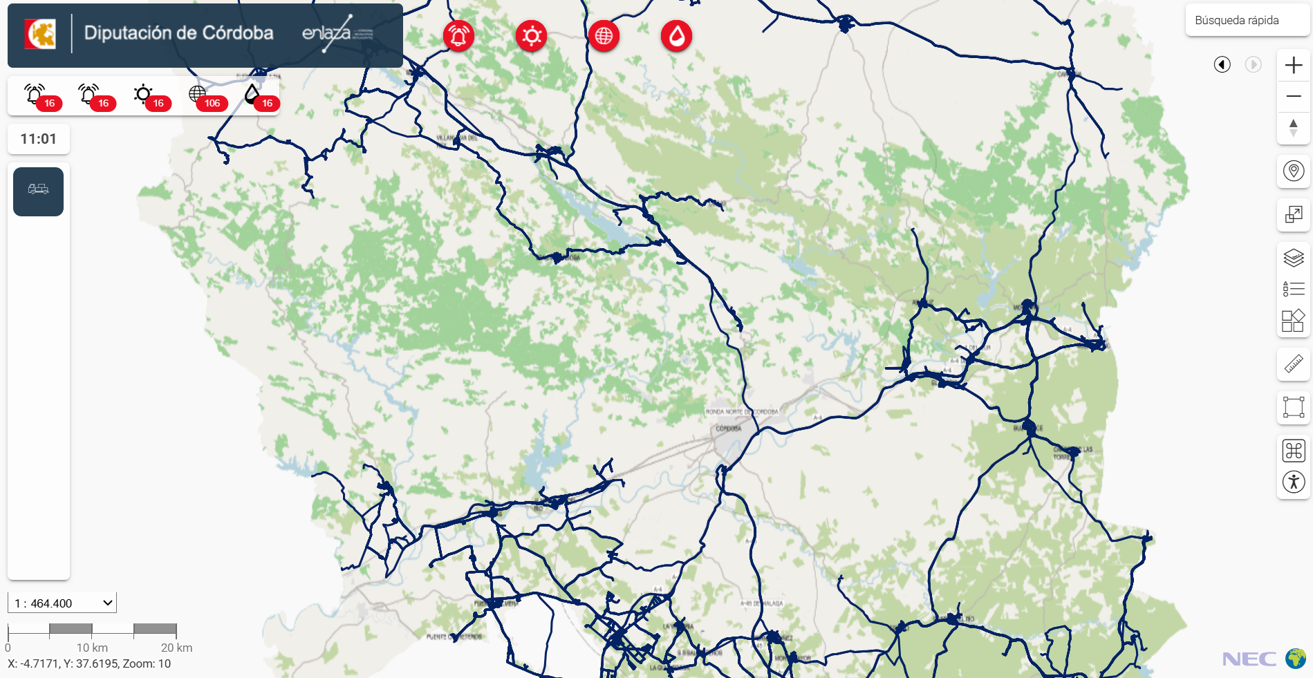 Enlaza, Córdoba Municipios Inteligentes: mapa territorial y servicios